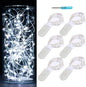 6 Pack Fairy Lights Battery Operated Waterproof Fairy String Lights Firefly Lights LED Starry String Lights 7ft 20 LEDs Silvery Copper Wire for Wedding Party Bedroom Patio Christmas Decor Cool White