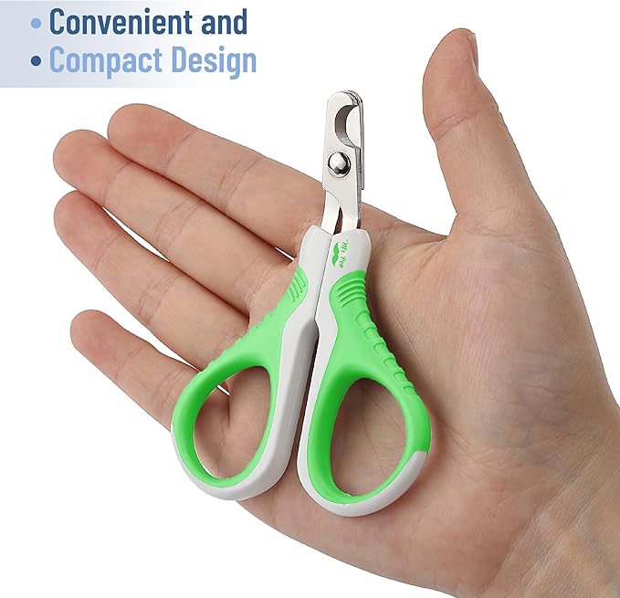 Mr. Pen Cat Nail Trimmer, Spring Green & White, Cat & Dog Nail Clipper-Mewly Pet