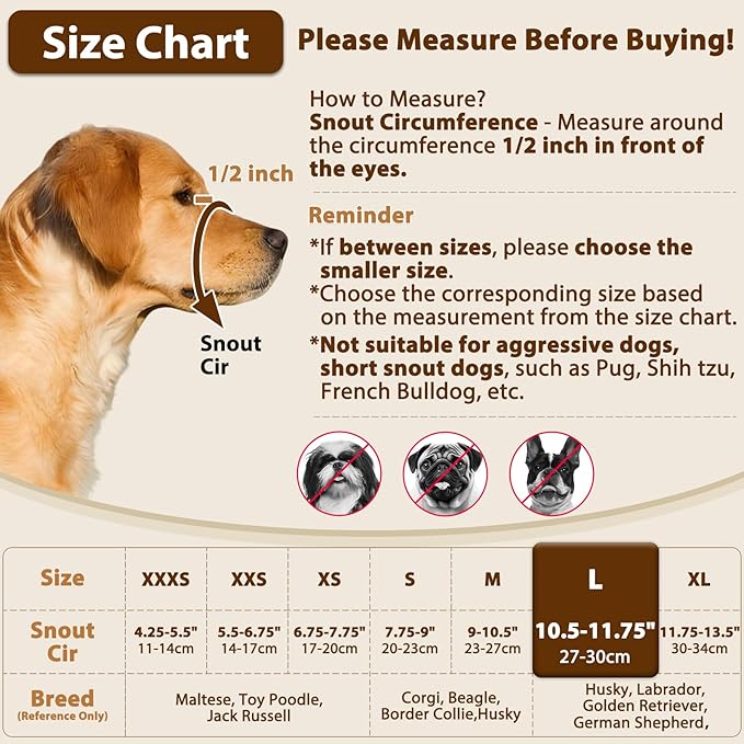 Crazy Felix Nylon Dog Muzzle for Small Medium Large Dogs Poodle Labrador Golden Retriever Doberman, Air Mesh Breathable and Drinkable Pet Mouth Guard for Anti-Biting Chewing Scavenging(L, Pink)-Mewly Pet