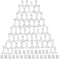 Mumufy 80 Pcs Glass Crystal Taper Candle Holders Clear Glass Candlestick Holder Fit 0.8 Inch Candles Crystal Decorative Candle Stand Centerpiece Table Wedding Dining Party (Classic,Clear)