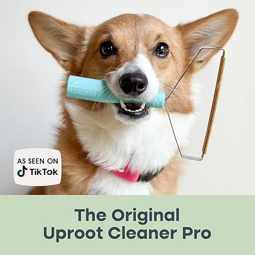 Uproot Cleaner Pro Pet Hair Removal Tool - Special Dog Hair Remover Multi Fabric Edge and Carpet Rake by Uproot Clean - Cat Fur Remover for Couch, Pet Towers, Rugs, Cat Mats and Trunks & Much More