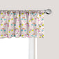 Ambesonne Cartoon Window Valance Pack of 2, Pastel Rainbows Clouds Raindrops Sky Theme, Rod Pocket Curtain Valances for Kitchen Bedroom, 42" X 18", Rose and Multicolor