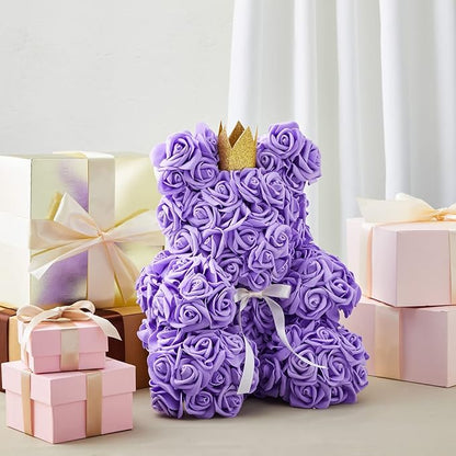 Juvale 100-Pack Purple Faux Flowers for Wedding Decor - 3-in Stemless Artificial Roses - Reusable Plastic Heads for Centerpiece Table Decorations & Crafts