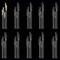 10pcs 5 Arm Candelabra Acrylic Clear Floor Candelabra for Wedding Decor Tall Candle Holder for Table Centerpiece Ceremony Party Home Decoration Fit 0.8 LED Candle