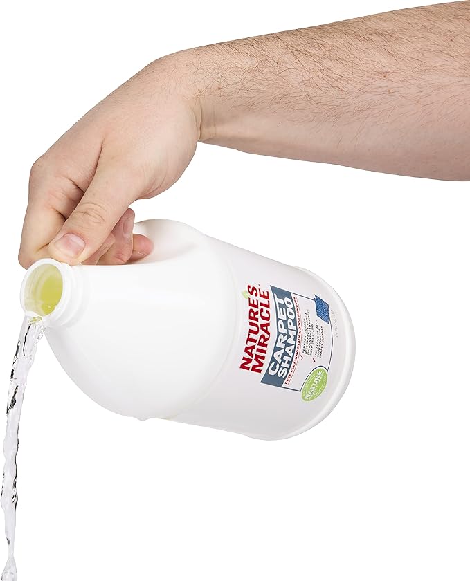 Nature’s Miracle Carpet Shampoo, Deep-Cleaning Pet Stain And Odor Remover, 64 Ounces-Mewly Pet