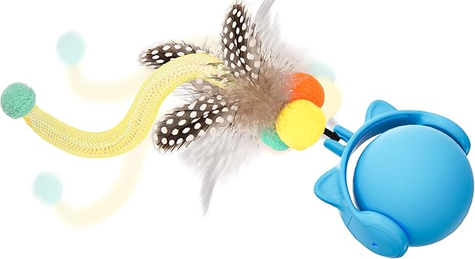 ORSDA Cat Toys for Indoor Cats, New Intelligent Voice Timing Touch Control Cats Ball, Simulate Mouse Sound Kitten Toy, Automatic Interactive Moving Cat Toy for All Ages-Mewly Pet