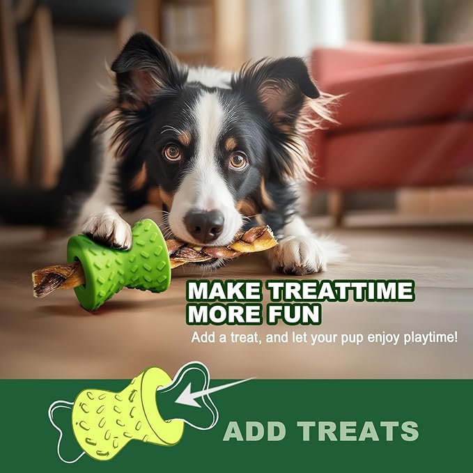 Dog Toys for Aggressive chewers, Indestructible Toy for Small Dogs Interactive Toy Dog chew Toys (Green + Blue)-Mewly Pet