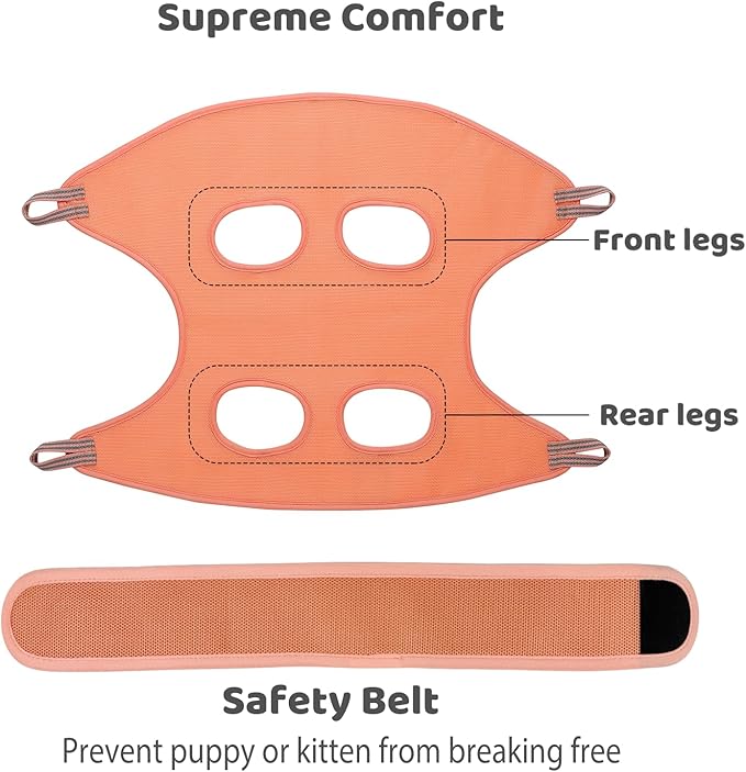 Guzekier Dog Grooming Hammock Harness for Dogs, Dog Nail Clipper-Mewly Pet