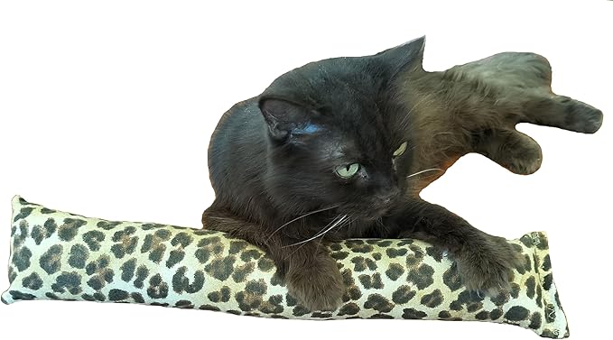 Extra Large 18" Catnip Kicker Toys/Kitty Kick Sticks/Cat-Nip Kick Sticks (Leopard) (Kickers Filled with 1 oz Premium Canadian Catnip)-Mewly Pet
