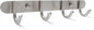 Towel Hook Rack Brushed Nickel - Sagmoc 11-Inch Coat Hook Rail Wall Mounted with 4 Hooks, Durable Wall Hangers for Bedroom, Bathroom, Foyer, Hallway (304 Stainless Steel)