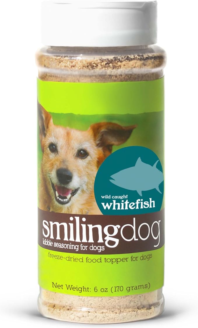 Herbsmith Kibble Seasoning – Freeze Dried Wild-Caught Whitefish – Dog Food Topper for Picky Eaters - 6 oz-Mewly Pet