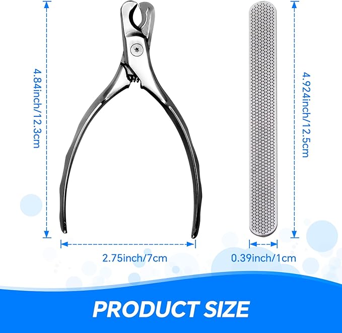 Dog Cat Nail Clippers for Large Dogs Heavy Duty Dog, Professional Stainless Steel Pet Nail Trimmers, Sharp & Safe with Ergonomic Handle, Built-in Nail File-Mewly Pet