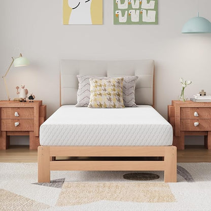 Novilla Twin Mattress, 6 Inch Twin Memory Foam Mattress for Pressure Relief & Comfort Sleep, Removable Washable Cover,CertiPUR-US Certified Mattresses in a Box，Medium Firm