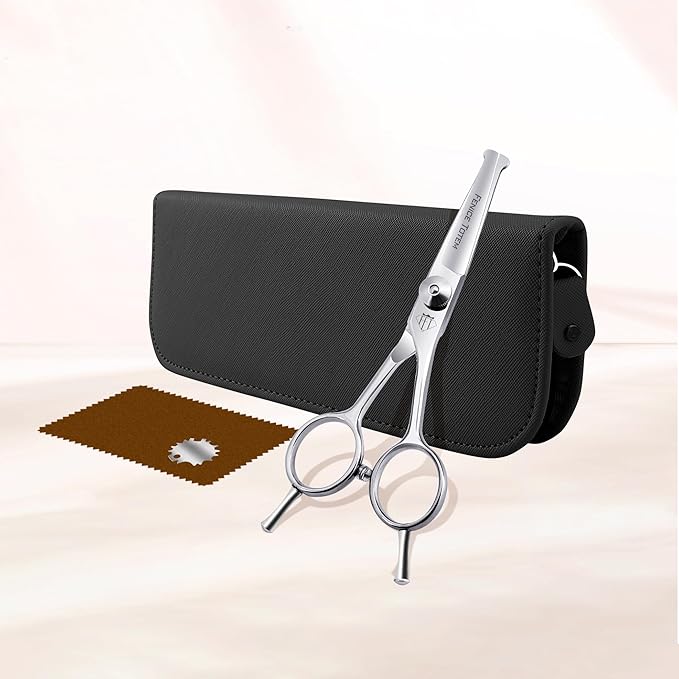 Dog Grooming Scissors: 4.75" Pet Straight Shears Made Of Advanced Stainless Steel Alloy for Trimming Dogs Cats and Other Pets Face and Paws-Mewly Pet