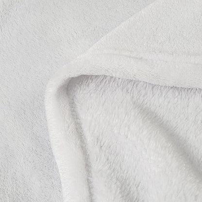 BEDELITE Fleece Blanket White Throw Blanket for Couch & Bed, Luxury Plush Cozy Fuzzy Blanket 50" x 60", Super Soft Warm Lightweight Throw Blanket for Travel Camping