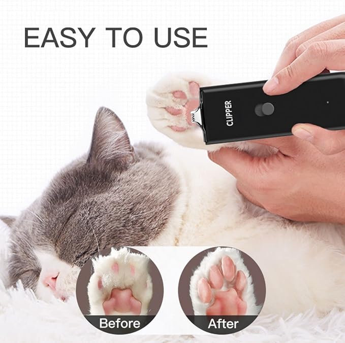 Dog Cat Home Hair Waterproof Clipper Portable Electric USB Rechargeable Pet Grooming Tools Low Noise Shaver Cordless Trimmer for Small and Large Pets-Mewly Pet