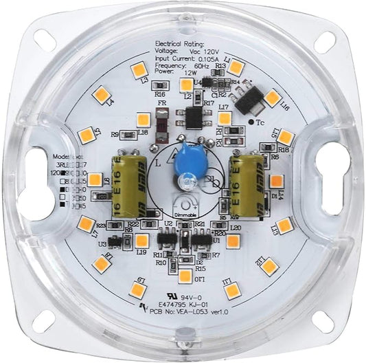 Legental 3" LED Light Engine - 4.04" Overall Size, 10W 850LM, 5000K Daylight, Dimmable Retrofit Module for Ceiling Lights, Ceiling Fans, Pendants, Lanterns, Garden Fixtures, UL/ES/JA8 Certified