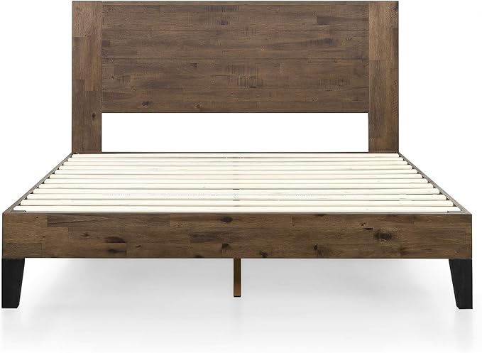 ZINUS Tonja Wood Platform Bed Frame with Headboard, Mattress Foundation with Wooden Slat Support, No Box Spring Needed, Easy Assembly, Full
