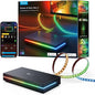 Govee HDMI 2.1 Sync Box 2, AI Sync Box with TV Backlight, Supports 8K@60Hz, 4K@144Hz, VRR and ALLM, Works with Matter and Alexa, RGBIC LED Light Strip for 75-85 inch TVs, 75 LEDs/m