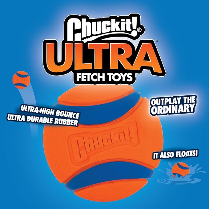 Mammoth Flossy Chews Rope Tug + Chuckit! Ultra Ball Dog Toy-Mewly Pet