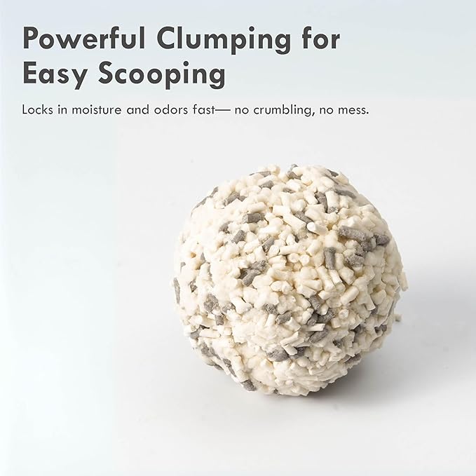 Lady N Pellet Tofu Cat Litter, Strong Clumping, Dust-Free Low-Track Water-Soluble, Natural Ingredients, Enviro-probiotic and Activated Carbon for Odor Control 18lb Yosemite Woody Scent + Unscented-Mewly Pet