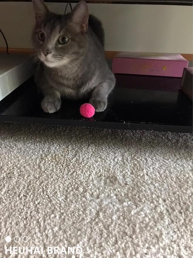 80-Pack Cat Toy Balls 10 Assorted Colors 1.25 Inch Diameter Suitable for All Cat Sizes (Cat Toys Value Pack)-Mewly Pet