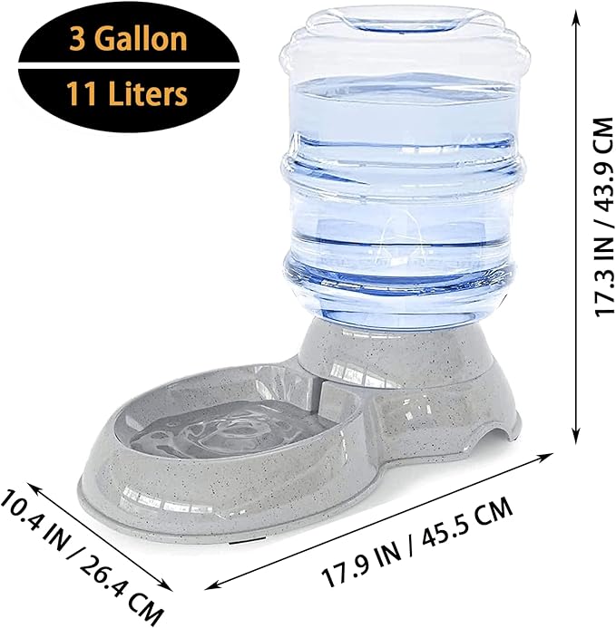 Automatic Dog Water Dispenser, 3 Gallon| 11L Gravity Automatic Pet Water Dispenser Station, Pet Waterer for Dogs and Cats, Large Capacity Water Feeder-Mewly Pet
