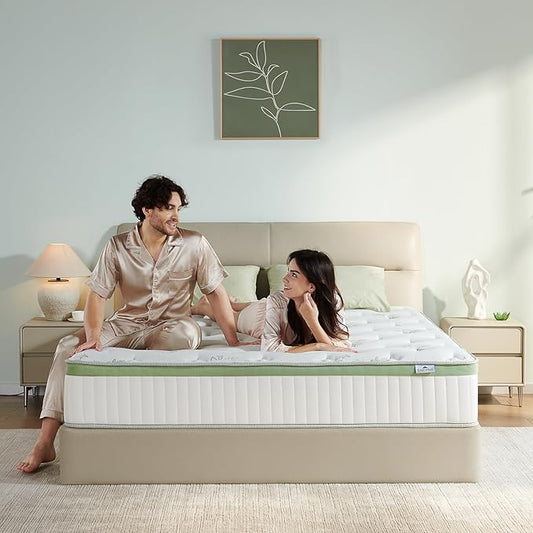 Queen Size Mattress 12 Inch, Medium Firm Memory Foam Hybrid Mattress with Individual Pocket Spring - Pressure Relief, Motion Isolation, Cool Sleep, 80" x 60"