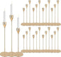 Gold Candlestick Holders Bulk, Taper Candles Holder for Table Centerpiece Set of 27 Metal Candle Sticks Holders Stand Candelabra Candle Holder for Christmas, Wedding, Dinning, Home Decor