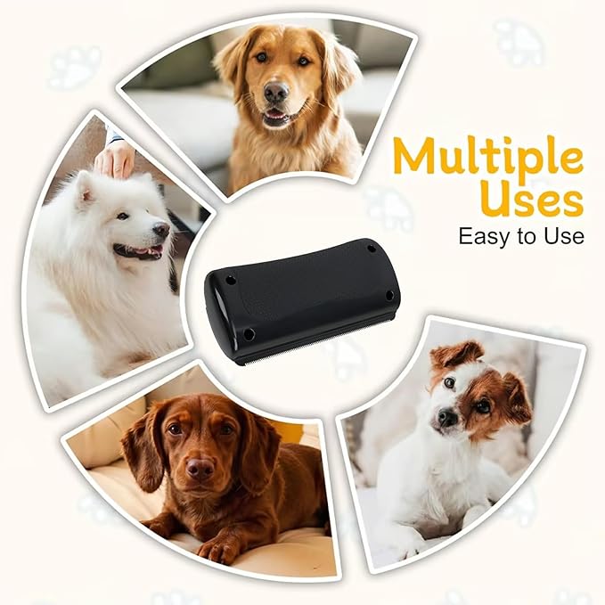 Deshedding Brush - Dog Brush for Shedding & Pet Hair Removal Tool, Double Sided Grooming Brush - Dog & Cat Grooming Supplies for Long Short Hair-Mewly Pet