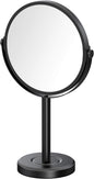 Gatco 1386MX Latitude II Makeup Mirror, Matte Black | Counter Top Makeup Mirror, 3X Magnification, Rotates 360 Degrees