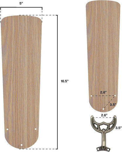 Westinghouse 16.5-Inch Replacement Fan Blades for 42-Inch Ceiling Fans