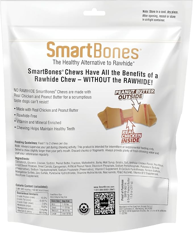 SmartBones Small Chews, Treat Your Dog to a Rawhide-Free Chew Made with Real Meat and Vegetables-Mewly Pet