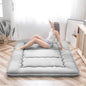 MAXYOYO Japanese Floor Mattress, Thicken Daybed Futon Sleeping Pad Foldable Roll Up Mattress Boys Girls Dormitory Floor Lounger Bed Couches and Sofas, Grey, Twin Size