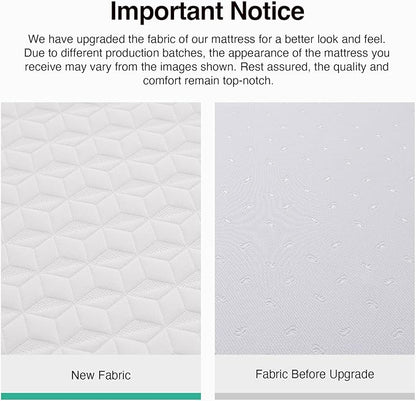 Novilla Twin Size Mattress, 8 Inch Memory Foam Mattress Twin for Pressure Relief & Comfort Sleep, Removable Washable Cover, CertiPUR-US Certified Twin Mattresses in a Box, Medium Firm