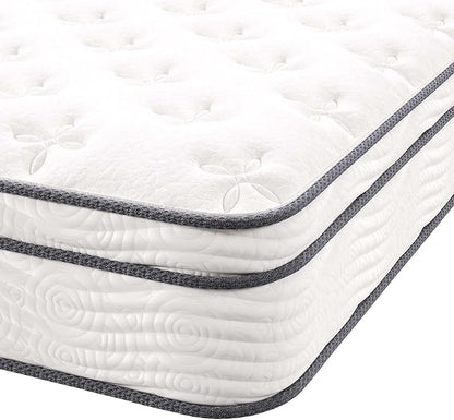 Modway Jenna 10” Innerspring and Memory Foam Full Mattress With Individually Encased Coils