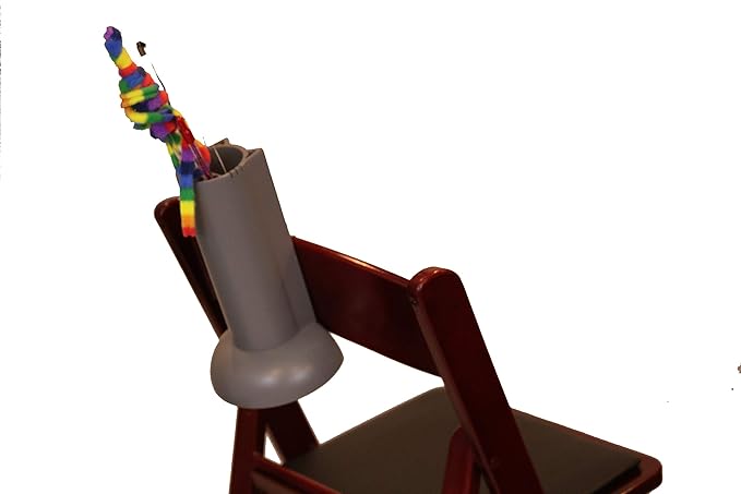 Cat Teaser Wand Holder. Keep Cats Safe with This Unique Cat Toy Storage Solution. Organize Feather Cat Wand Toys. Patent Pending (Gray)-Mewly Pet