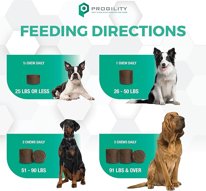 Nootie PROGILITY Daily Multivitamin Chews for Dogs - Supports Immunity, Heart, Eye, Brain, and Bone Health with Taurine- for All Dog Sizes - 90 Soft Chews. - Sold in Over 5,000 Pet Stores-Mewly Pet