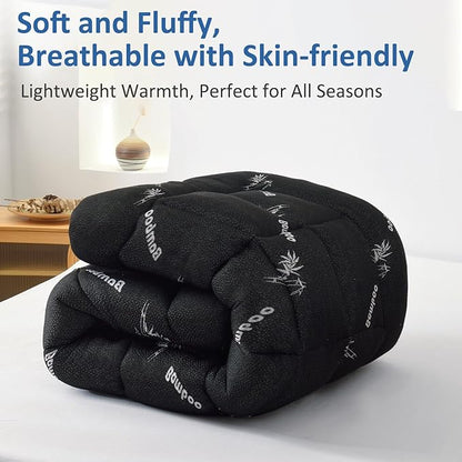 Favorland Mattress Topper Queen Size - Cooling Extra Thick Breathable Viscose Made from Bamboo Mattress pad - Soft Quilted Fitted Mattress Cover with 900 GSM Down Alternative Fill (8-21”Deep Pocket)