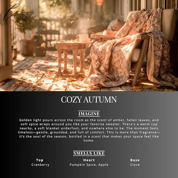 Cozy Autumn Carpet Freshener Powder Refill 36 oz | Powerful Odor Eliminator for Home | Upholstery Deodorizer | Carpet Deodorizer | Pet Urine | Cat Litter Box