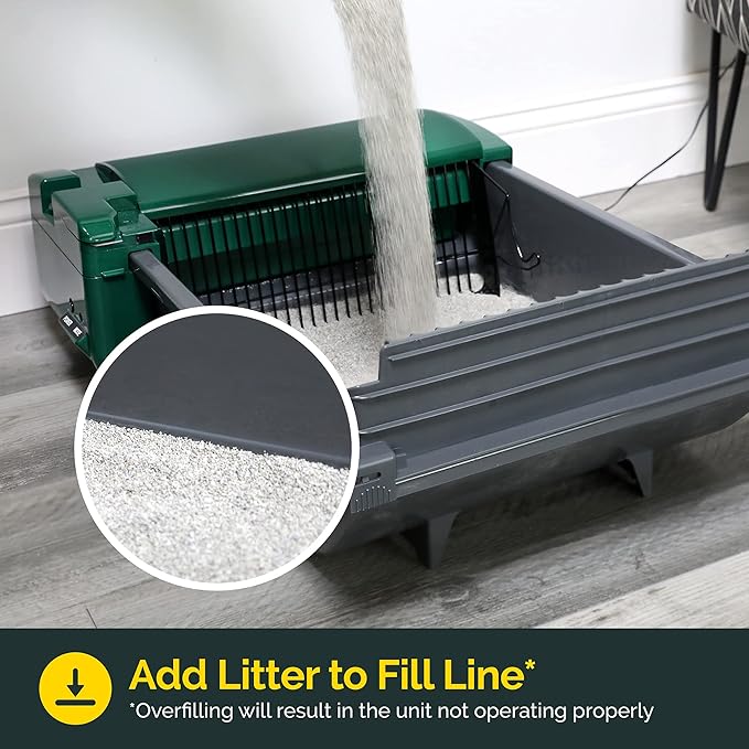 Pet Zone Smart Scoop Litter Box Value Pack, Self Cleaning, Hands-Free Large Litter Box, Easy to Clean-Mewly Pet