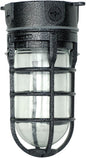 Woods L1706BLK Vandal Resistant 150W Incandescent Security Light, Ceiling Mount, Hammered Black