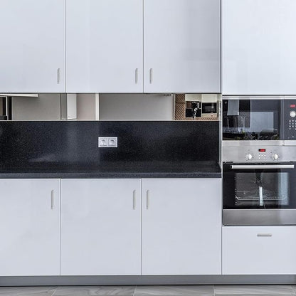 Ravinte 50 Pack Brushed Nickel Kitchen Cabinet Handles 3 Inch Cabinet Pulls Square Kitchen Hardware for Cabinet Drawer Pulls Drawer Handles Come with Screwdriver