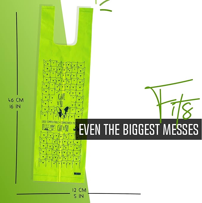 100% Certified Home Compostable Dog Poop Bags with Handles - 10% to Charity - ASTM D6400 & EN 13432 Compliant - 240 x Plant Based X Large Compostable Poop Bags (20 Rolls)-Mewly Pet