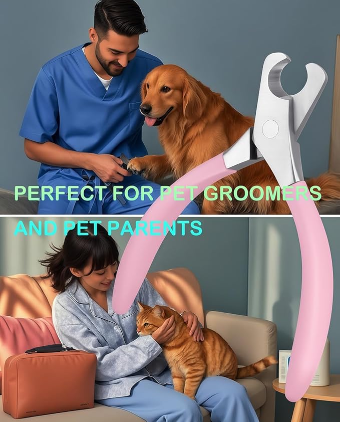 Large Dog Nail Clippers Wide Jaw Opening Heavy Duty Dog Nail Trimmer Cat Claw Clippers-Mewly Pet