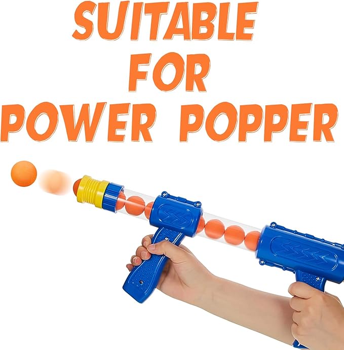 Frienda 24 Pieces Refill Balls Soft Orange Foam Balls Refills Approx 1. 1 Inch in Diameter, Soft Small Light Cat Ball Toys-Mewly Pet