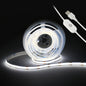 Led Strip Lights 5V USB 6.56ft/2m 640 LEDs Touch stepless Dimmable USB COB LED Strip Light 6000K White 10W Flexible 5v led Lights for Bedroom Kitchen,DIY Lighting Room Decor tv led Lights