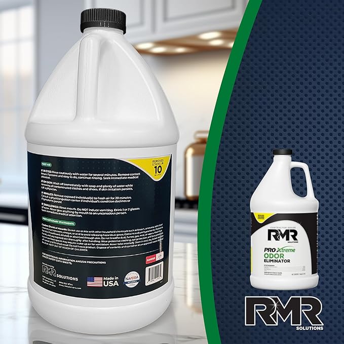 RMR PRO-Xtreme Odor Eliminator, Commercial-Strength Formula, Naturally Destroys Odors, Organic Solution, Tackles The Worst Odors, No Masking or Cover-Up Fragrances, Safe and Easy to Use, 1 Gallon-Mewly Pet