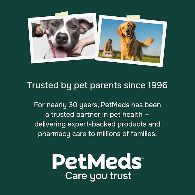 PetMeds Calm Supplement for Dogs - Anxiety & Stress Relief with Vitamins, Theanine & Lemon Balm - Supports Dogs During Travel, Thunder & Separation - Beef & Sweet Potato Flavor - 60 Soft Chews-Mewly Pet