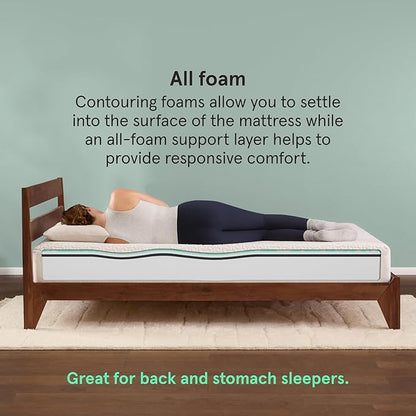 Kin By Tuft & Needle Medium Firm 10" King Adaptive Foam Mattress in a Box, Cooling Pressure Relief, Balanced Support, 100 Night Trial, Fiberglass-Free, CertiPUR-US, 10-Year Limited Warranty